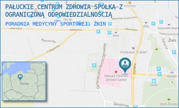 PORADNIA MEDYCYNY SPORTOWEJ - PAŁUCKIE CENTRUM ZDROWIA SPÓŁKA Z OGRANICZONĄ ODPOWIEDZIALNOŚCIĄ - SZPITALNA 30, ŻNIN