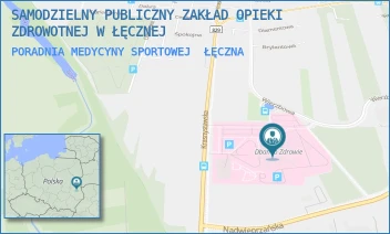 PORADNIA MEDYCYNY SPORTOWEJ - SAMODZIELNY PUBLICZNY ZAKŁAD OPIEKI ZDROWOTNEJ W ŁĘCZNEJ - KRASNYSTAWSKA 52,  ŁĘCZNA
