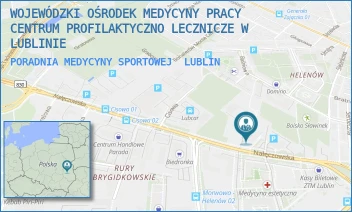 PORADNIA MEDYCYNY SPORTOWEJ - WOJEWÓDZKI OŚRODEK MEDYCYNY PRACY CENTRUM PROFILAKTYCZNO LECZNICZE W LUBLINIE - NAŁĘCZOWSKA 27, LUBLIN