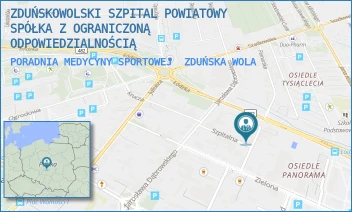 PORADNIA MEDYCYNY SPORTOWEJ - ZDUŃSKOWOLSKI SZPITAL POWIATOWY SPÓŁKA Z OGRANICZONĄ ODPOWIEDZIALNOŚCIĄ - UL. KRÓLEWSKA 29,  ZDUŃSKA WOLA