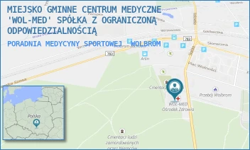 PORADNIA MEDYCYNY SPORTOWEJ - MIEJSKO GMINNE CENTRUM MEDYCZNE "WOL-MED" SPÓŁKA Z OGRANICZONĄ ODPOWIEDZIALNOŚCIĄ - UL. SKALSKA 22, WOLBROM