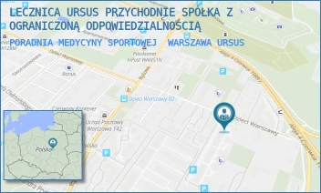 PORADNIA MEDYCYNY SPORTOWEJ - LECZNICA URSUS PRZYCHODNIE SPÓŁKA Z OGRANICZONĄ ODPOWIEDZIALNOŚCIĄ - DZIECI WARSZAWY 11/U1,  WARSZAWA URSUS