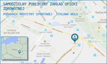 PORADNIA MEDYCYNY SPORTOWEJ - SAMODZIELNY PUBLICZNY ZAKŁAD OPIEKI ZDROWOTNEJ - UL. EUGENIUSZA KWIATKOWSKIEGO 2, STALOWA WOLA