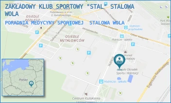 PORADNIA MEDYCYNY SPORTOWEJ - ZAKŁADOWY KLUB SPORTOWY "STAL" STALOWA WOLA - UL. HUTNICZA 15,  STALOWA WOLA