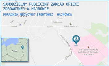 PORADNIA MEDYCYNY SPORTOWEJ - SAMODZIELNY PUBLICZNY ZAKŁAD OPIEKI ZDROWOTNEJ W HAJNÓWCE - DOC. ADAMA DOWGIRDA 9, HAJNÓWKA