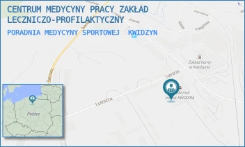 PORADNIA MEDYCYNY SPORTOWEJ - CENTRUM MEDYCYNY PRACY ZAKŁAD LECZNICZO-PROFILAKTYCZNY - LOTNICZA 1, KWIDZYN