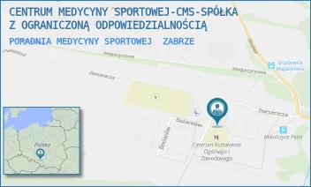 PORADNIA MEDYCYNY SPORTOWEJ - CENTRUM MEDYCYNY SPORTOWEJ-CMS-SPÓŁKA Z OGRANICZONĄ ODPOWIEDZIALNOŚCIĄ - UL. ZWROTNICZA 11G,  ZABRZE