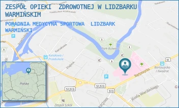 PORADNIA MEDYCYNA SPORTOWA - ZESPÓŁ OPIEKI  ZDROWOTNEJ W LIDZBARKU WARMIŃSKIM - BARTOSZYCKA 3,  LIDZBARK WARMIŃSKI