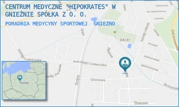 PORADNIA MEDYCYNY SPORTOWEJ - CENTRUM MEDYCZNE "HIPOKRATES" W GNIEŹNIE SPÓŁKA Z O. O. - JABŁONIOWA 23,  GNIEZNO