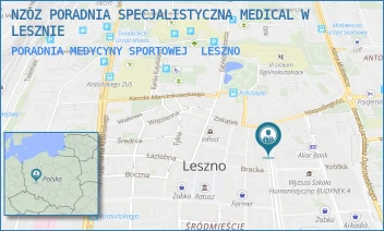 PORADNIA MEDYCYNY SPORTOWEJ - NZOZ PORADNIA SPECJALISTYCZNA MEDICAL MAGDALENA ZAKRZEWSKA - B. CHROBREGO 48,  LESZNO