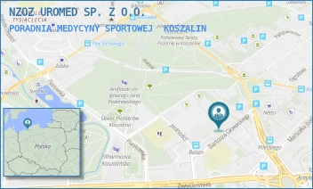 PORADNIA MEDYCYNY SPORTOWEJ - NZOZ UROMED SP. Z O.O. - GŁOWACKIEGO 7, KOSZALIN